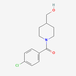 molecular formula C13H16ClNO2 B1462143 [1-(4-Chlorobenzoyl)piperidin-4-yl]methanol CAS No. 1082811-93-5