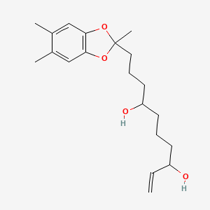 10-(2,5,6-Trimethyl-2H-1,3-benzodioxol-2-yl)dec-1-ene-3,7-diol