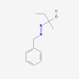 molecular formula C11H16N2O B14621499 2-[(E)-Benzyldiazenyl]butan-2-ol CAS No. 57910-26-6