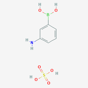 molecular formula C12H18B2N2O8S B146215 3-氨基苯硼酸半硫酸盐 CAS No. 66472-86-4