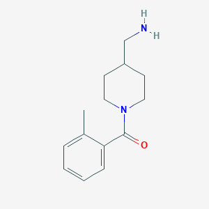 [1-(2-Methylbenzoyl)piperidin-4-yl]methanamine