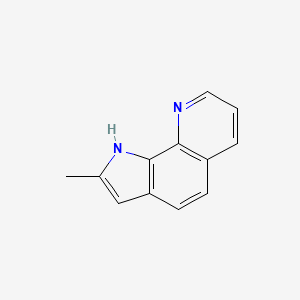 1H-Pyrrolo[3,2-h]quinoline, 2-methyl-