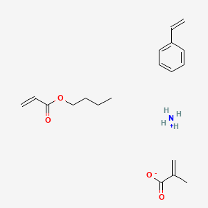 Azanium;butyl prop-2-enoate;2-methylprop-2-enoate;styrene