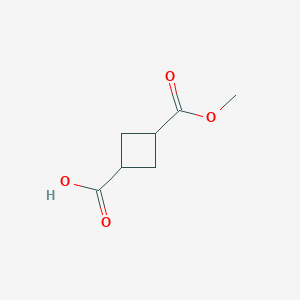 molecular formula C7H10O4 B1462157 3-(甲氧羰基)环丁烷羧酸 CAS No. 116569-00-7