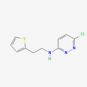 molecular formula C10H10ClN3S B1462159 6-chloro-N-(2-(thiophen-2-yl)ethyl)pyridazin-3-amine CAS No. 891018-10-3