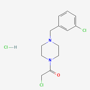 1-(Chloroacetyl)-4-(3-chlorobenzyl)piperazine hydrochloride