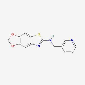 N-(pyridin-3-ylmethyl)[1,3]dioxolo[4,5-f][1,3]benzothiazol-6-amine