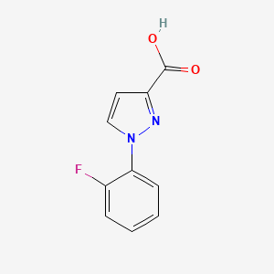 molecular formula C10H7FN2O2 B1462164 1-(2-fluorophenyl)-1H-pyrazole-3-carboxylic acid CAS No. 1152534-81-0