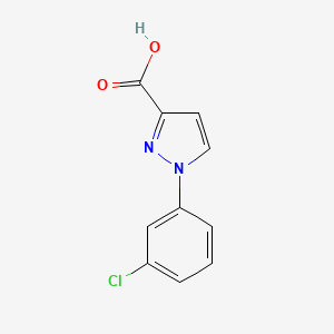 molecular formula C10H7ClN2O2 B1462174 1-(3-chlorophenyl)-1H-pyrazole-3-carboxylic acid CAS No. 1152534-59-2
