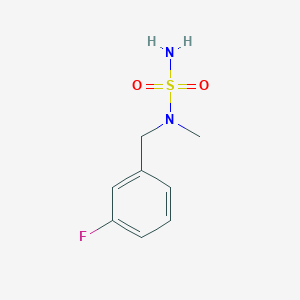 molecular formula C8H11FN2O2S B1462175 N-[(3-fluorophenyl)methyl]-N-methylaminosulfonamide CAS No. 1094315-37-3