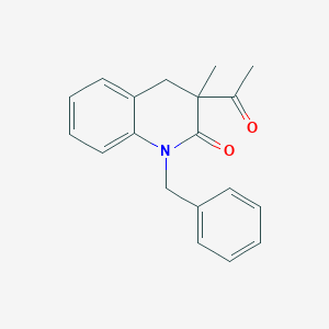 molecular formula C19H19NO2 B14621757 3-Acetyl-1-benzyl-3-methyl-3,4-dihydroquinolin-2(1H)-one CAS No. 57958-51-7