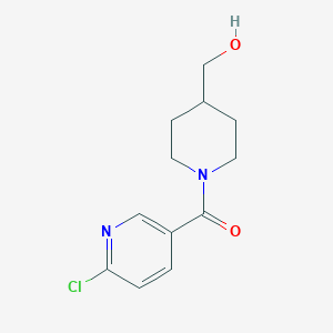 molecular formula C12H15ClN2O2 B1462176 [1-(6-氯吡啶-3-羰基)哌啶-4-基]甲醇 CAS No. 1094234-12-4