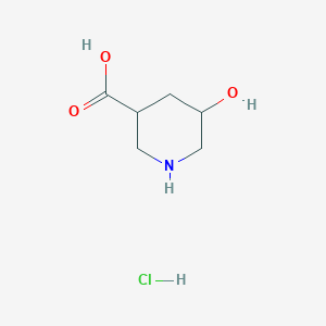 molecular formula C6H12ClNO3 B1462179 5-Hydroxypiperidine-3-carboxylic acid hydrochloride CAS No. 1171511-34-4