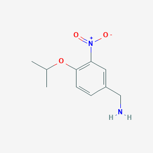 molecular formula C10H14N2O3 B1462180 4-Isopropoxy-3-nitrobenzylamine CAS No. 1152559-53-9