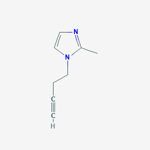 molecular formula C8H10N2 B1462185 1-(but-3-yn-1-yl)-2-methyl-1H-imidazole CAS No. 1159735-08-6