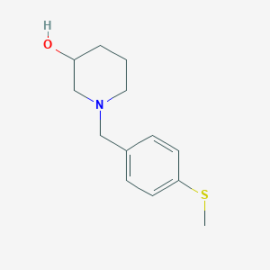 1-{[4-(Methylsulfanyl)phenyl]methyl}piperidin-3-ol