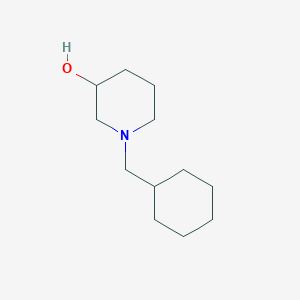 molecular formula C12H23NO B1462194 1-(Cyclohexylmethyl)piperidin-3-ol CAS No. 1090814-46-2