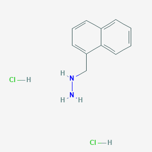 molecular formula C11H14Cl2N2 B1462196 (1-Naphthylmethyl)hydrazine dihydrochloride CAS No. 1177306-94-3