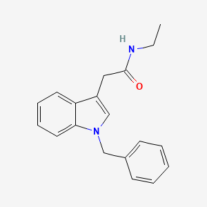 molecular formula C19H20N2O B14621986 2-(1-benzyl-1H-indol-3-yl)-N-ethylacetamide CAS No. 56999-28-1