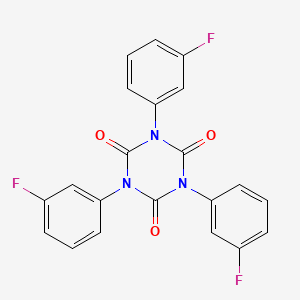 molecular formula C21H12F3N3O3 B14622008 1,3,5-Tris(3-fluorophenyl)-1,3,5-triazinane-2,4,6-trione CAS No. 60253-49-8