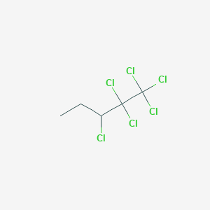 molecular formula C5H6Cl6 B14622024 1,1,1,2,2,3-Hexachloropentane CAS No. 58213-13-1