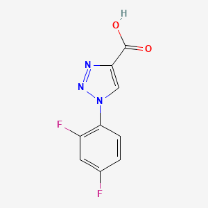 molecular formula C9H5F2N3O2 B1462209 1-(2,4-difluorophenyl)-1H-1,2,3-triazole-4-carboxylic acid CAS No. 1038240-82-2