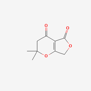 molecular formula C9H10O4 B14622121 2H-Furo[3,4-b]pyran-4,5(3H,7H)-dione, 2,2-dimethyl- CAS No. 57257-50-8