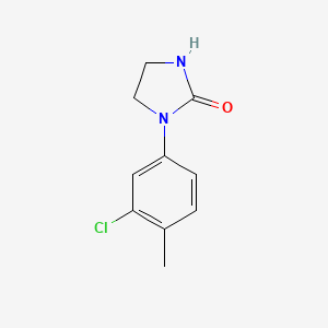 molecular formula C10H11ClN2O B1462213 1-(3-Chloro-4-methylphenyl)imidazolidin-2-one CAS No. 1031927-20-4