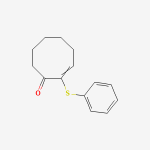 2-(Phenylsulfanyl)cyclooct-2-en-1-one