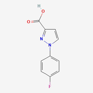 molecular formula C10H7FN2O2 B1462214 1-(4-氟苯基)-1H-吡唑-3-羧酸 CAS No. 1152535-34-6