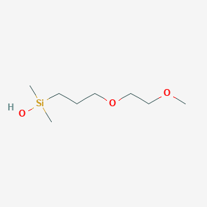 molecular formula C8H20O3Si B14622148 [3-(2-Methoxyethoxy)propyl](dimethyl)silanol CAS No. 59551-95-0