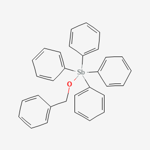 (Benzyloxy)(tetraphenyl)-lambda~5~-stibane