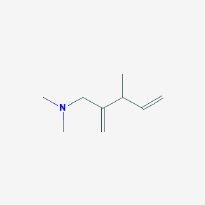 molecular formula C9H17N B14622176 N,N,3-Trimethyl-2-methylidenepent-4-en-1-amine CAS No. 57217-28-4