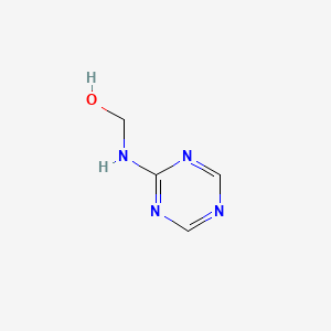 molecular formula C4H6N4O B14622181 [(1,3,5-Triazin-2-yl)amino]methanol CAS No. 60339-65-3