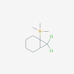 (7,7-Dichlorobicyclo[4.1.0]heptan-1-yl)(trimethyl)silane