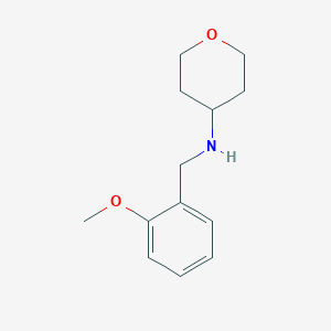 N-[(2-methoxyphenyl)methyl]oxan-4-amine