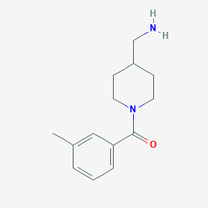 molecular formula C14H20N2O B1462226 [1-(3-Methylbenzoyl)piperidin-4-yl]methanamine CAS No. 1018286-00-4