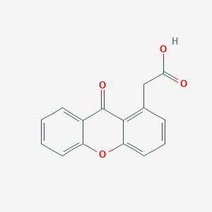 molecular formula C15H10O4 B14622269 9H-Xanthene-1-acetic acid, 9-oxo- CAS No. 59292-04-5