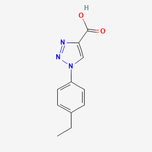 molecular formula C11H11N3O2 B1462230 1-(4-乙基苯基)-1H-1,2,3-三唑-4-羧酸 CAS No. 1042534-71-3