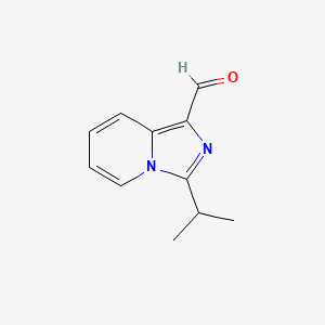 molecular formula C11H12N2O B1462232 3-Isopropylimidazo[1,5-a]pyridine-1-carbaldehyde CAS No. 1018516-49-8