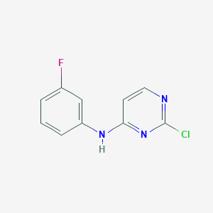 molecular formula C10H7ClFN3 B1462237 2-Chloro-N-(3-fluorophenyl)pyrimidin-4-amine CAS No. 898805-58-8