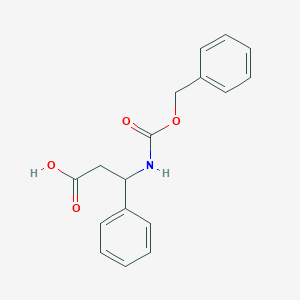molecular formula C17H17NO4 B146224 3-{[(苄氧羰基)氨基]-3-苯基丙酸 CAS No. 14440-98-3