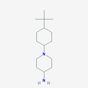 molecular formula C15H30N2 B1462241 1-(4-Tert-butylcyclohexyl)piperidin-4-amine CAS No. 1039954-67-0