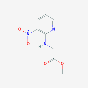 molecular formula C8H9N3O4 B1462242 2-(3-硝基吡啶-2-基氨基)乙酸甲酯 CAS No. 57461-53-7