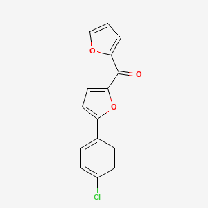 molecular formula C15H9ClO3 B14622427 [5-(4-Chlorophenyl)furan-2-yl](furan-2-yl)methanone CAS No. 61019-13-4