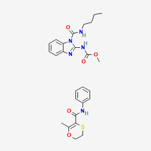 molecular formula C26H31N5O5S B14622464 Methyl N-(1-(butylcarbamoyl)benzoimidazol-2-yl)carbamate CAS No. 58411-06-6