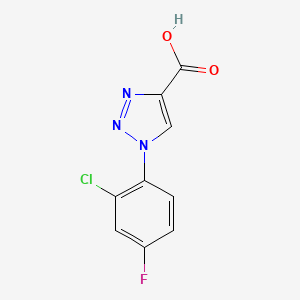 molecular formula C9H5ClFN3O2 B1462250 1-(2-chloro-4-fluorophenyl)-1H-1,2,3-triazole-4-carboxylic acid CAS No. 1038261-80-1