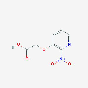 molecular formula C7H6N2O5 B1462255 2-[(2-Nitro-3-pyridinyl)oxy]acetic acid CAS No. 1040072-15-8