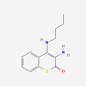 1-Thiocoumarin, 3-amino-4-butylamino-