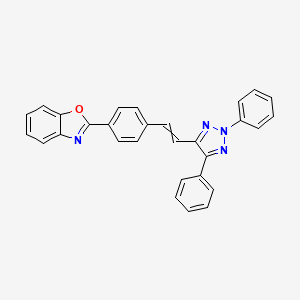 2-{4-[2-(2,5-Diphenyl-2H-1,2,3-triazol-4-yl)ethenyl]phenyl}-1,3-benzoxazole